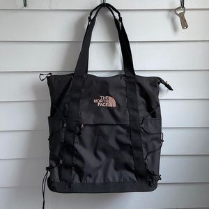 The North Face Borealis Tote with backpack straps.